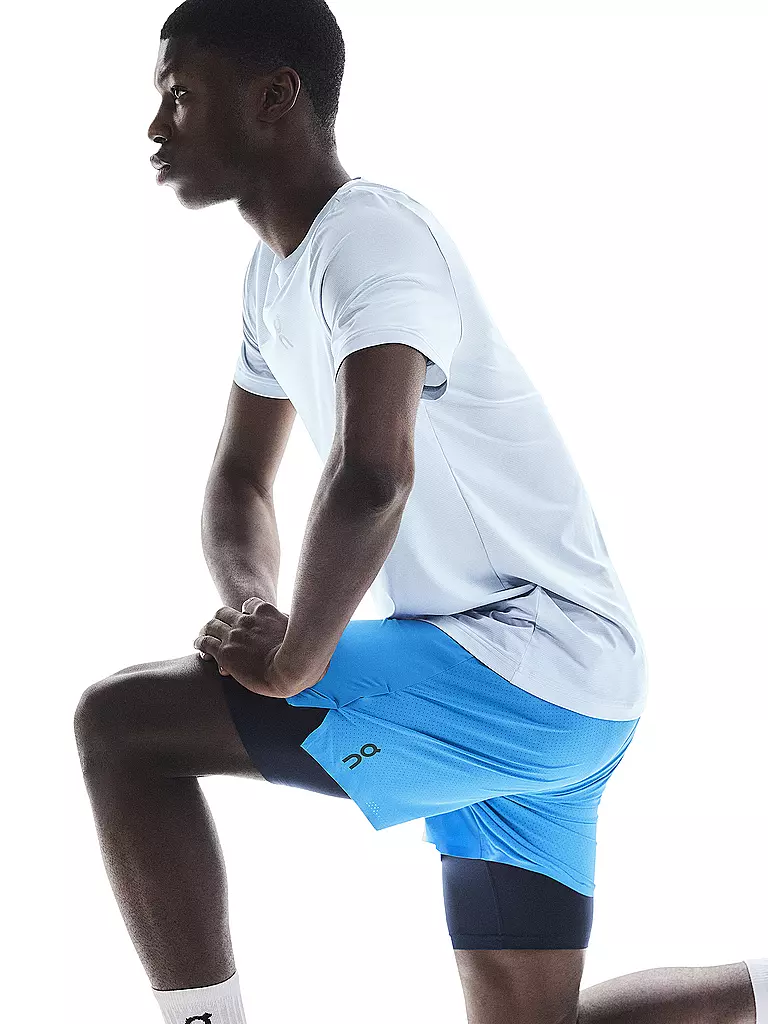 ON | Pantaloncini da running Performance 2/1 da uomo | Blu