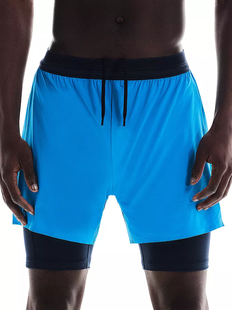 ON | Pantaloncini da running Performance 2/1 da uomo | Blu