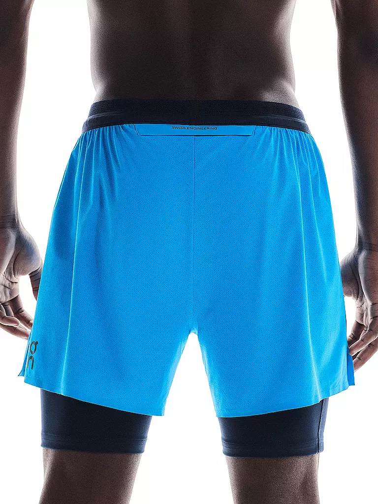 ON | Pantaloncini da running Performance 2/1 da uomo | Blu