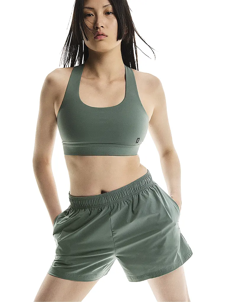 ON | Short da running da donna Core 3" | Oliva