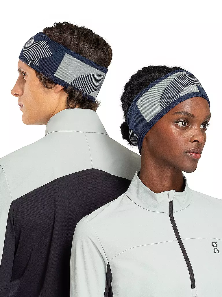 ON | Stirnband Explorer Merino | Blu scuro