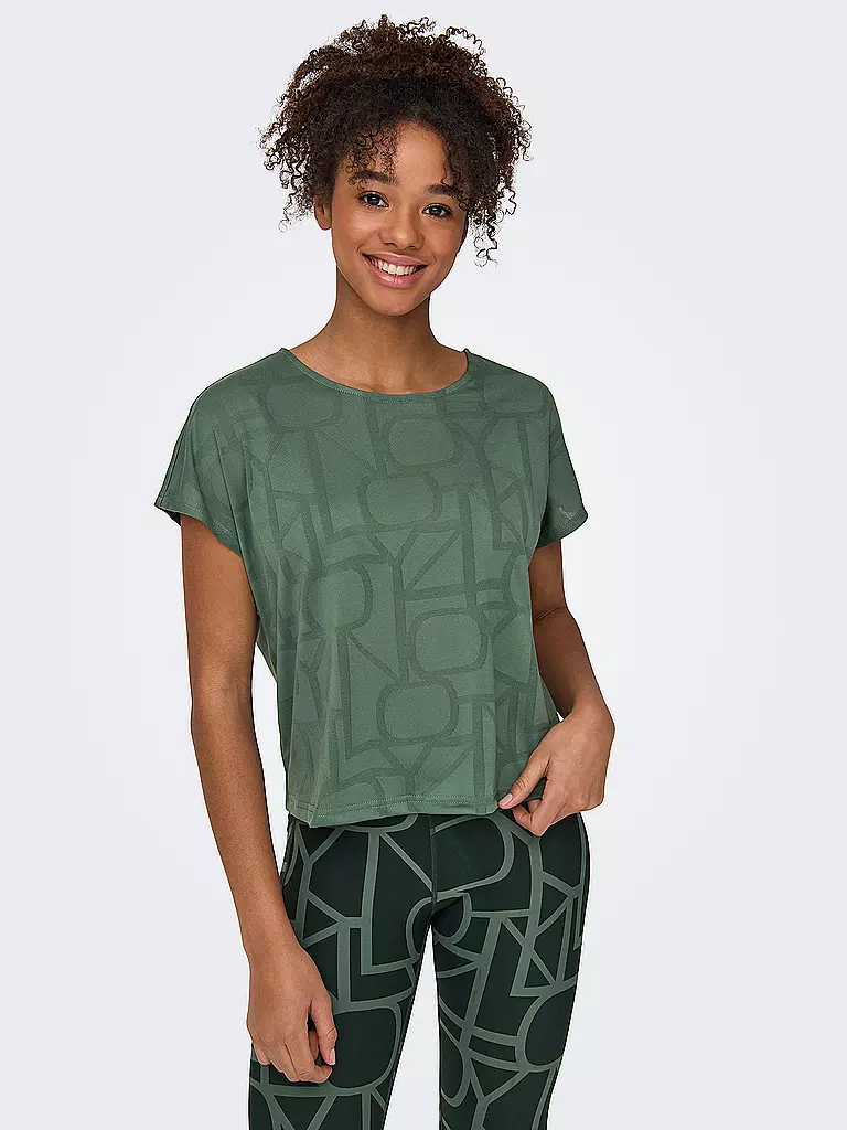 ONLY PLAY | T-shirt da donna Merlin | Verde scuro