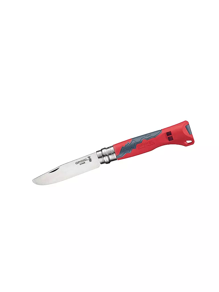 OPINEL | Coltellino tascabile per bambini n. 7 rosso | Rosso