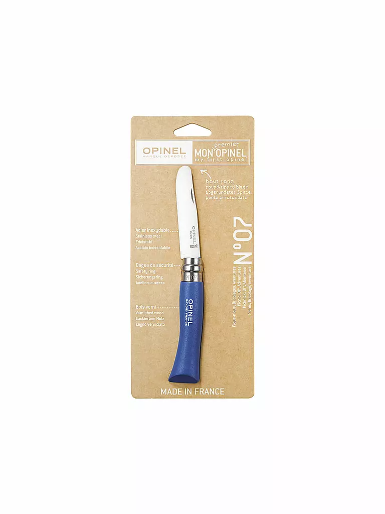 OPINEL | Coltellino tascabile per bambini N.7 Blu | Blu