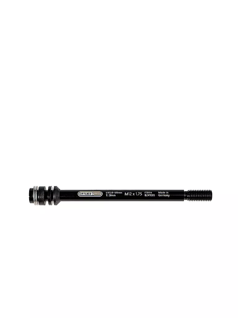 ORTLIEB | Adattatore per perno passante Thru Axle M6 | Nero