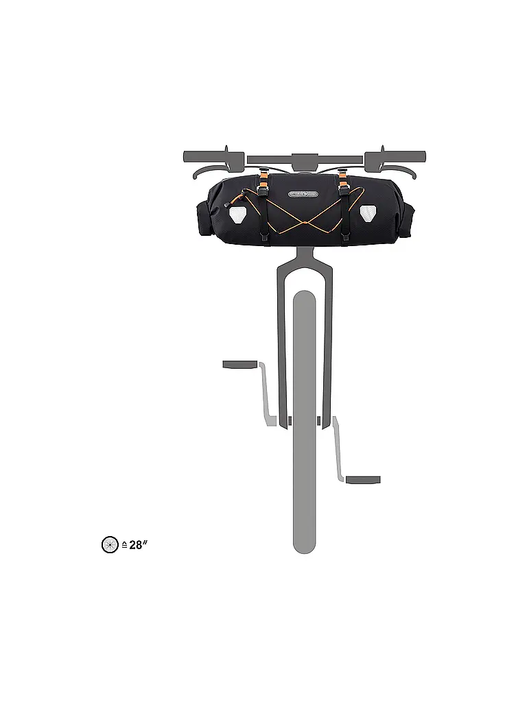 ORTLIEB | Borsa da bikepacking da manubrio Handlebar-Pack Flex 15L | Nero