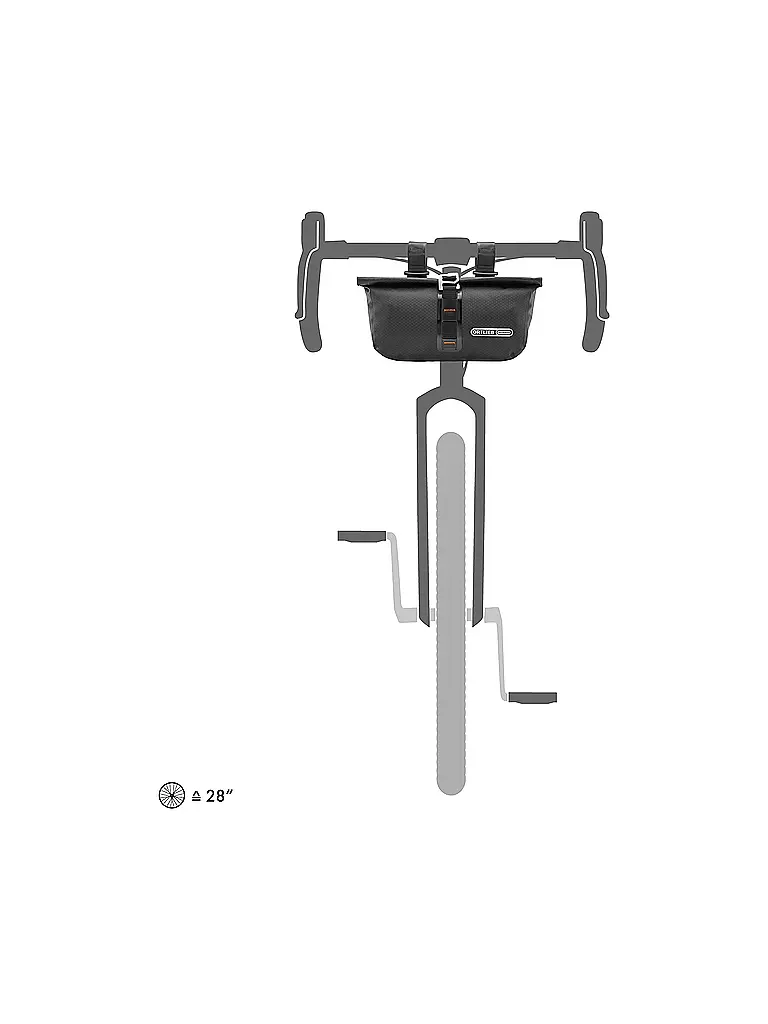 ORTLIEB | Borsa da manubrio per bici Accessory-Pack 3,5L | Nero