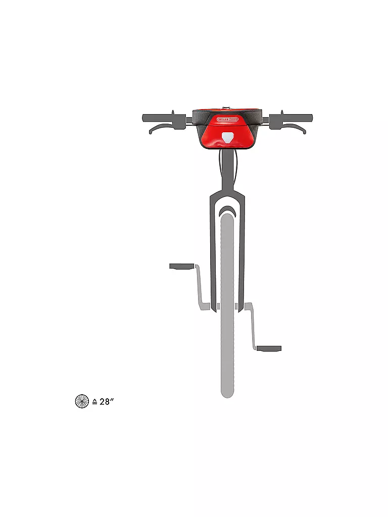 ORTLIEB | Borsa da manubrio per bici Ultimate6 Classic 5L | Rosso