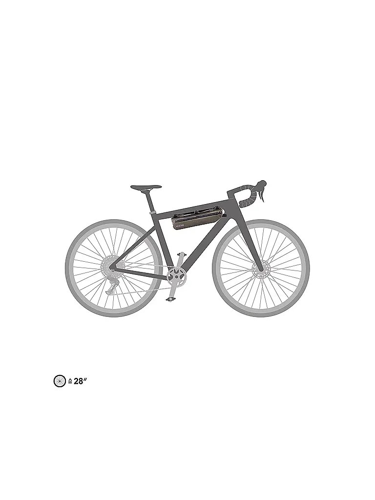 ORTLIEB | Borsa da telaio Frame-Pack Toptube 3L | Cammello