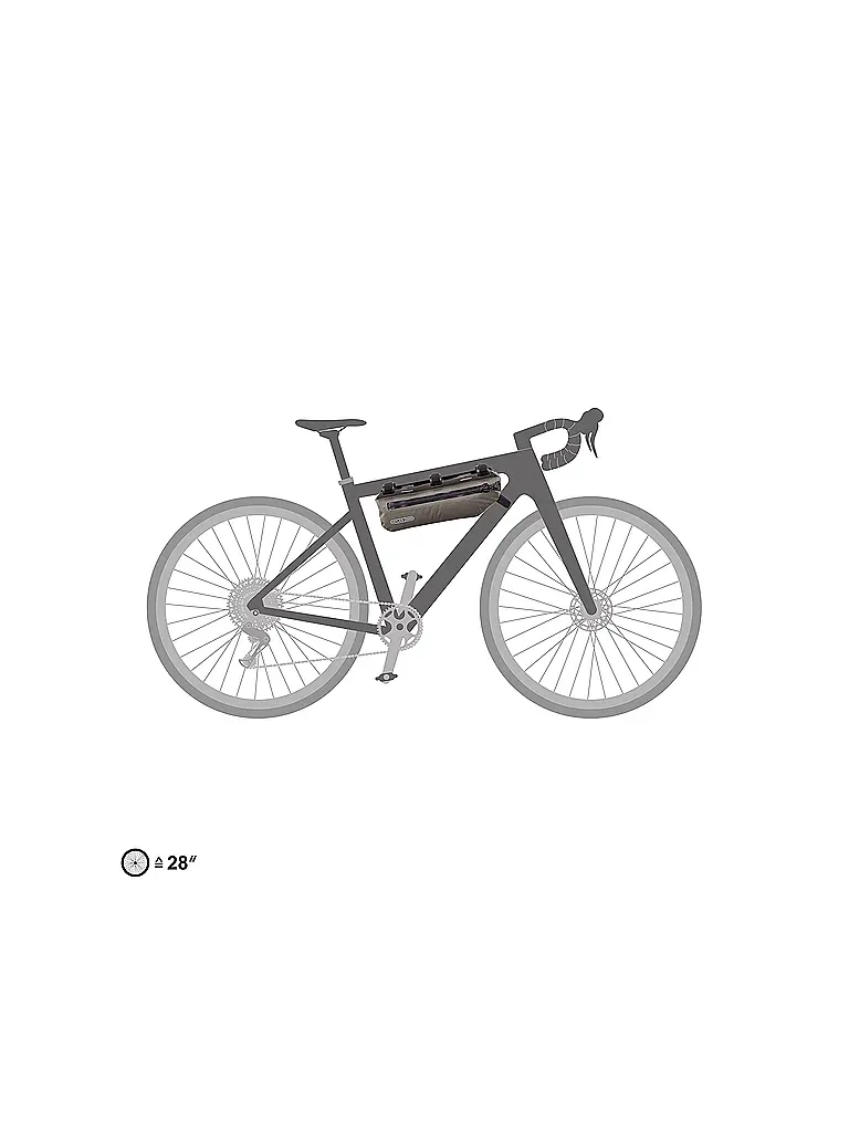 ORTLIEB | Borsa da telaio Frame-Pack Toptube 4L | Cammello