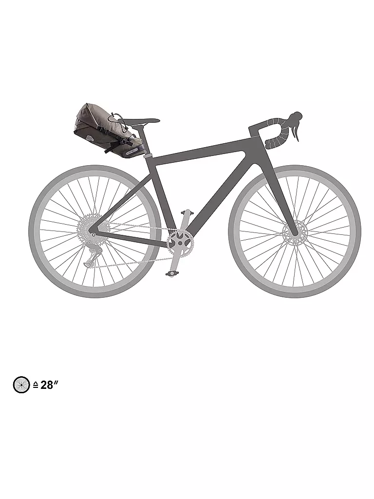 ORTLIEB | Satteltaschen SeatPack Medium 11L | Marrone