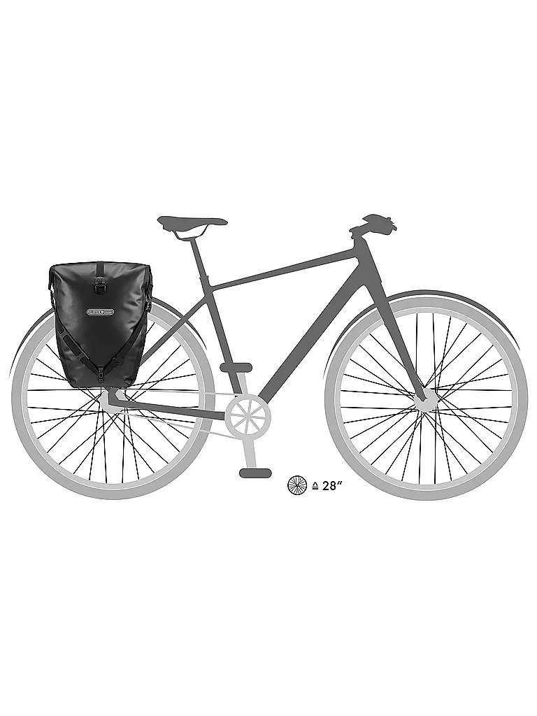 ORTLIEB | Set di borse da bici Back-Roller Classic QL2.1 2 x 20L | Nero