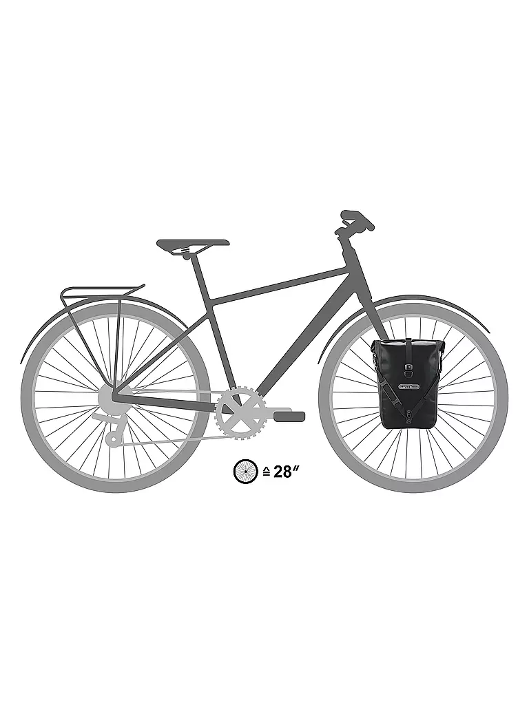 ORTLIEB | Set di borse laterali Sport-Roller Classic QL2.1 2 x 12,5L | Nero