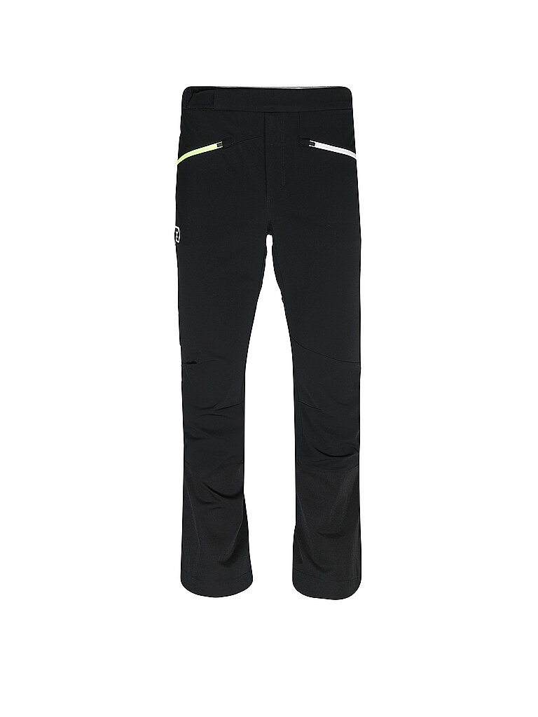 Pantaloni softshell da uomo Col Becchei nero S (kurz)