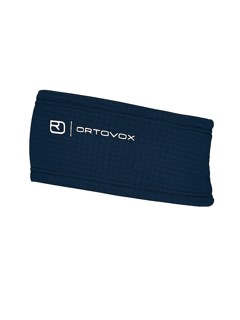 Fascia per capelli Fleece Grid blu