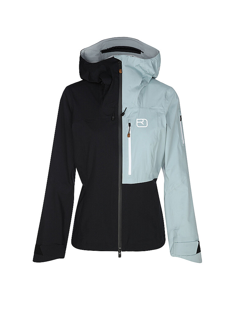Giacca da sci alpinismo da donna Ortler 3L con cappuccio nero M