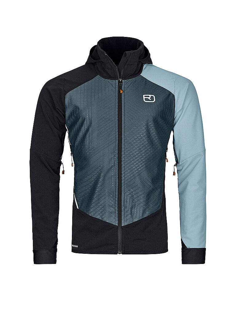 Giacca softshell da uomo per escursioni Col Becchei Hoodie petrolio S