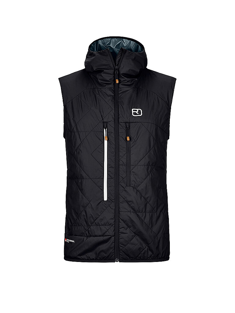 Gilet isolante da uomo Piz Boé Swisswool nero S