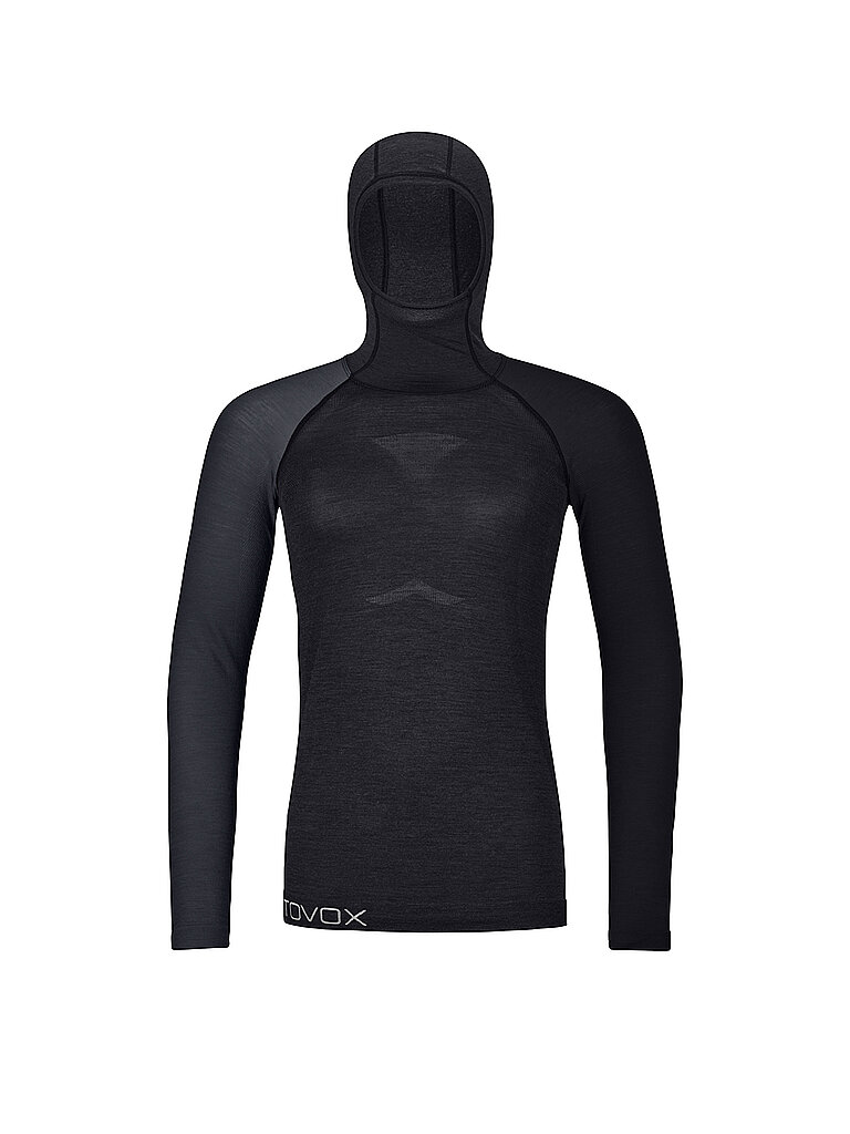 Maglietta da donna 120 Comp Light con cappuccio nero S