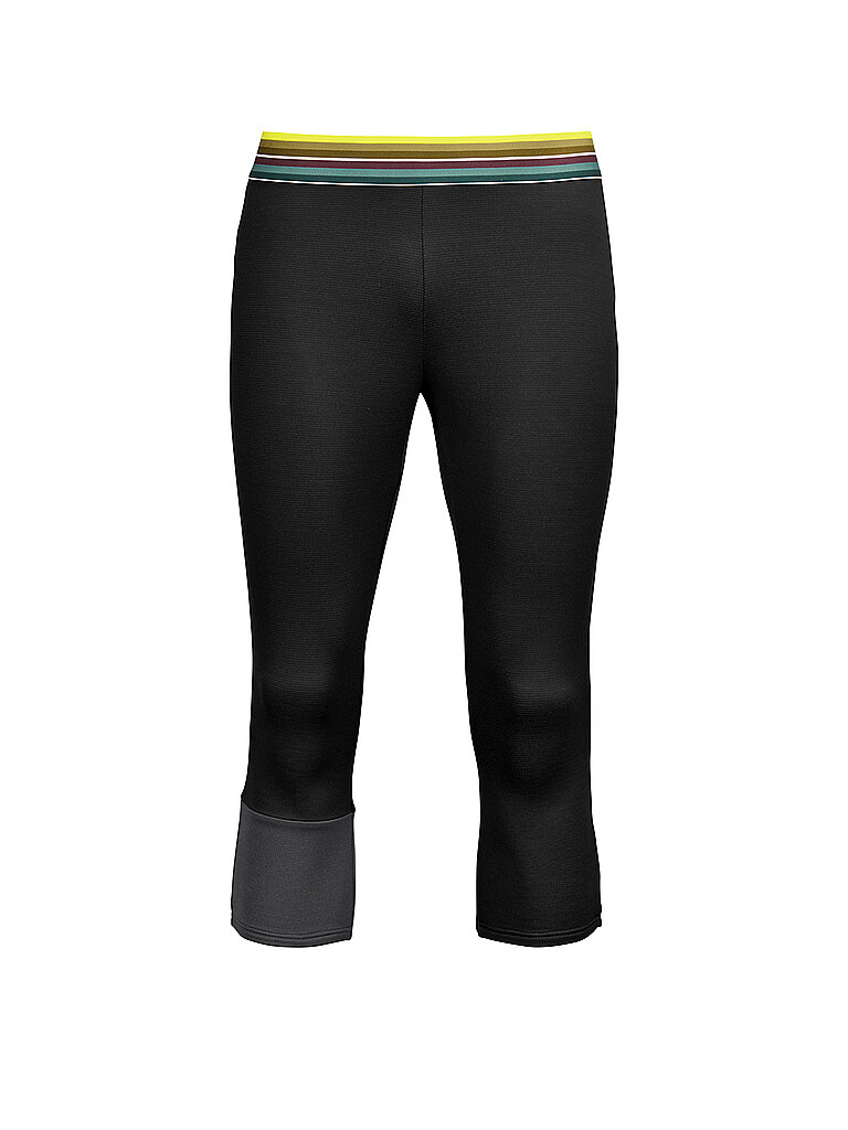 Pantalone intimo da uomo Fleece Light 3/4 nero XXL