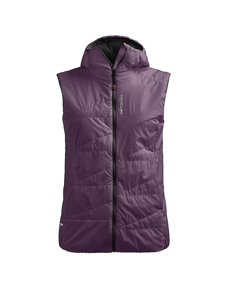 Gilet isolante da donna Piz Duan SW con cappuccio viola S