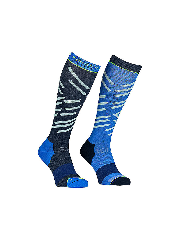 Calze lunghe da scialpinismo da uomo blu 45-47