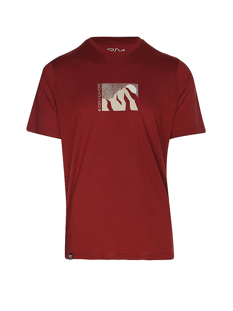 Maglietta funzionale da uomo 120 Cool Tec MTN Sun rosso scuro M