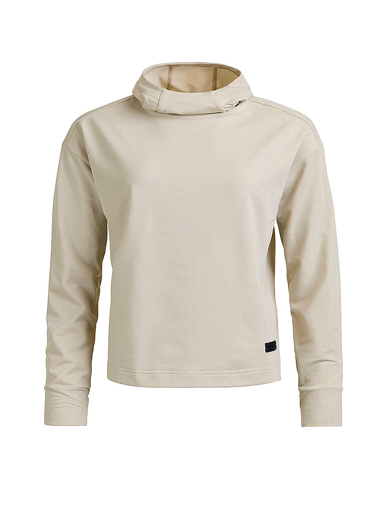 Felpa da donna con cappuccio Affinity crema XL