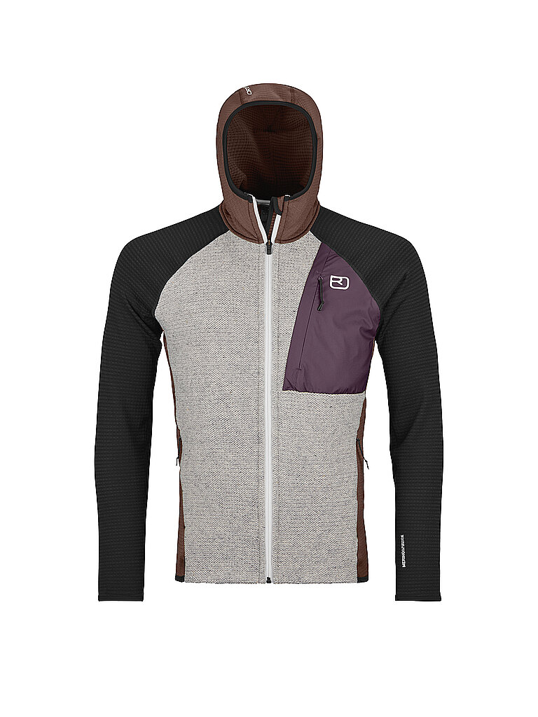 Giacca in pile da uomo Classic Knit marrone S
