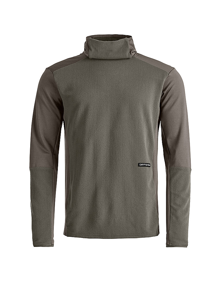 Maglia funzionale da uomo con cappuccio in pile a coste cammello M