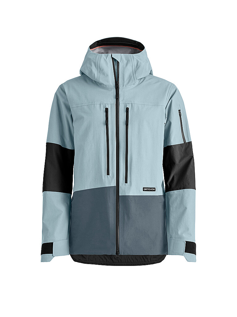 Giacca da sci alpinismo da donna Ravine Free 3L con cappuccio azzurro XL