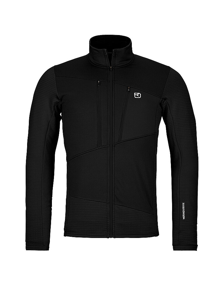 Giacca in pile da uomo Grid nero XL