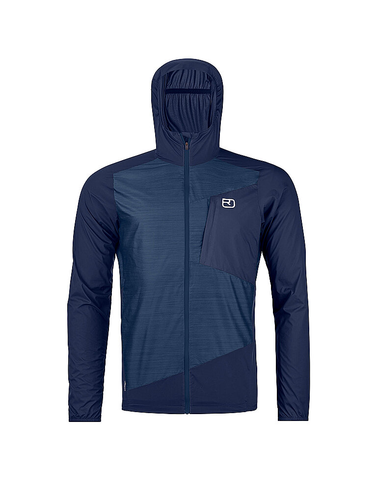 Giacca a vento da uomo Windbreaker Trace Hoodie blu S