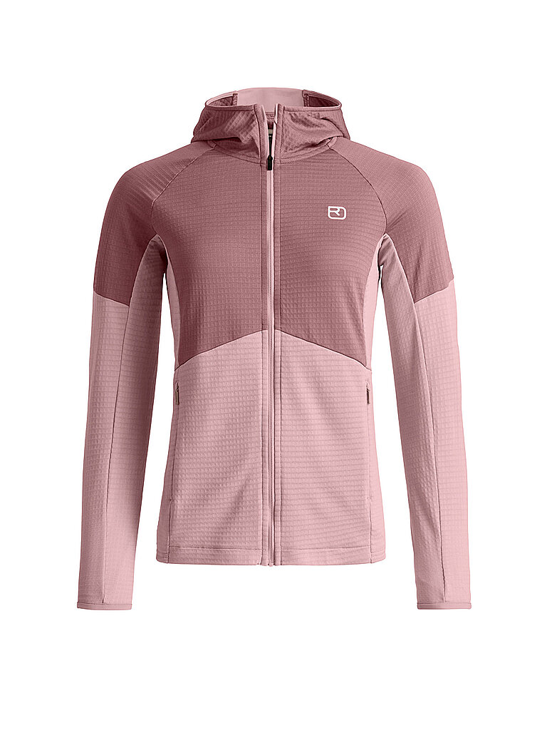 Giacca in pile da donna Light Grid rosa L