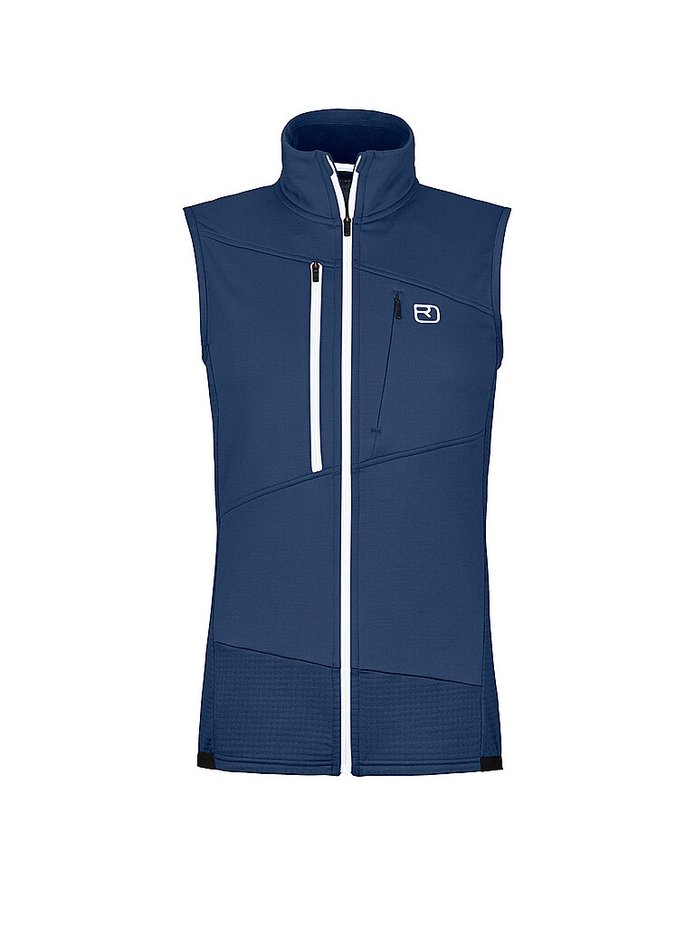 Gilet in pile da donna Fleece Grid blu L