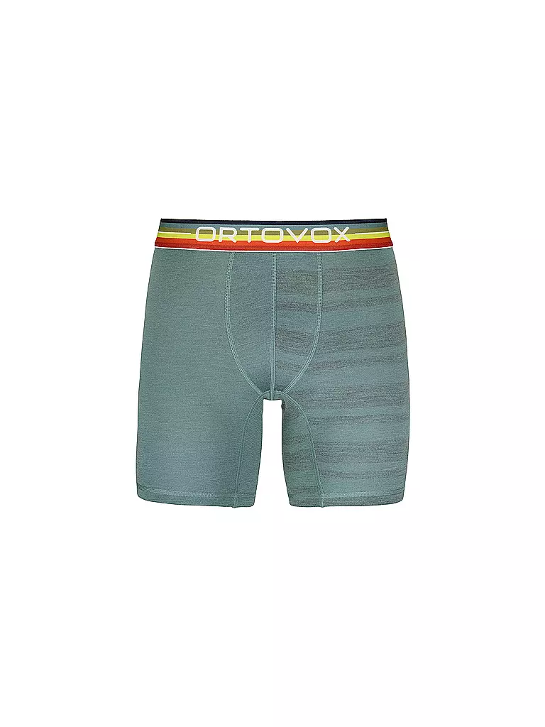 ORTOVOX | Boxer da uomo Rock'n'Wool 185 | Verde scuro