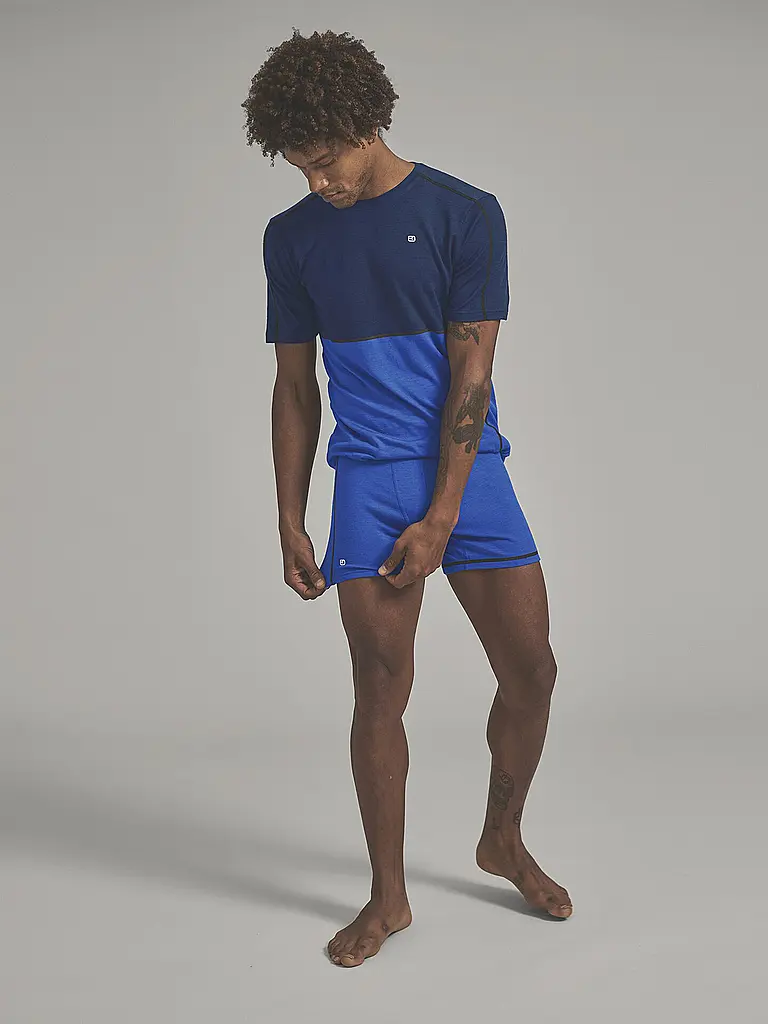 ORTOVOX | Boxer da uomo Rock'n'Wool 185 | Blu