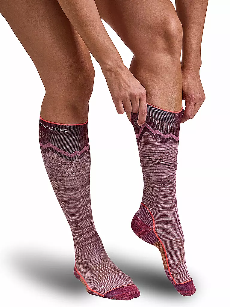 ORTOVOX | Calze da sci alpinismo da donna Tour Long Socks | Rosa