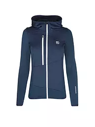 ORTOVOX | Damen Fleecejacke Fleece Grid Hoodie | Blu scuro