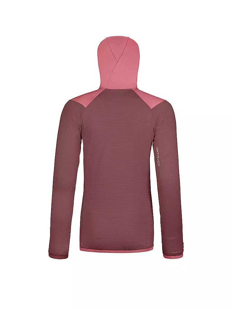 ORTOVOX | Damen Fleecejacke Fleece Grid Hoodie | Corallo