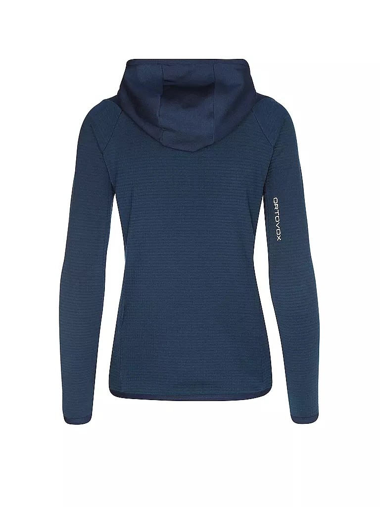 ORTOVOX | Damen Fleecejacke Fleece Grid Hoodie | Blu scuro
