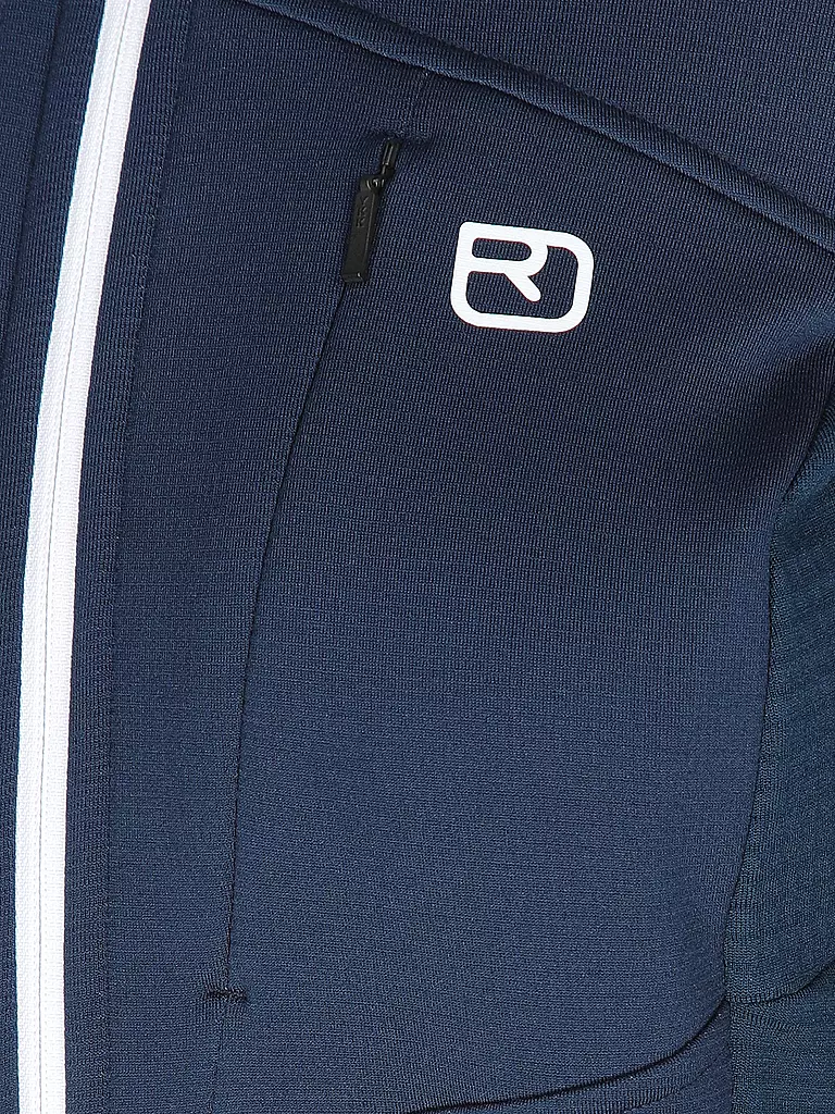 ORTOVOX | Damen Fleecejacke Fleece Grid Hoodie | Blu scuro