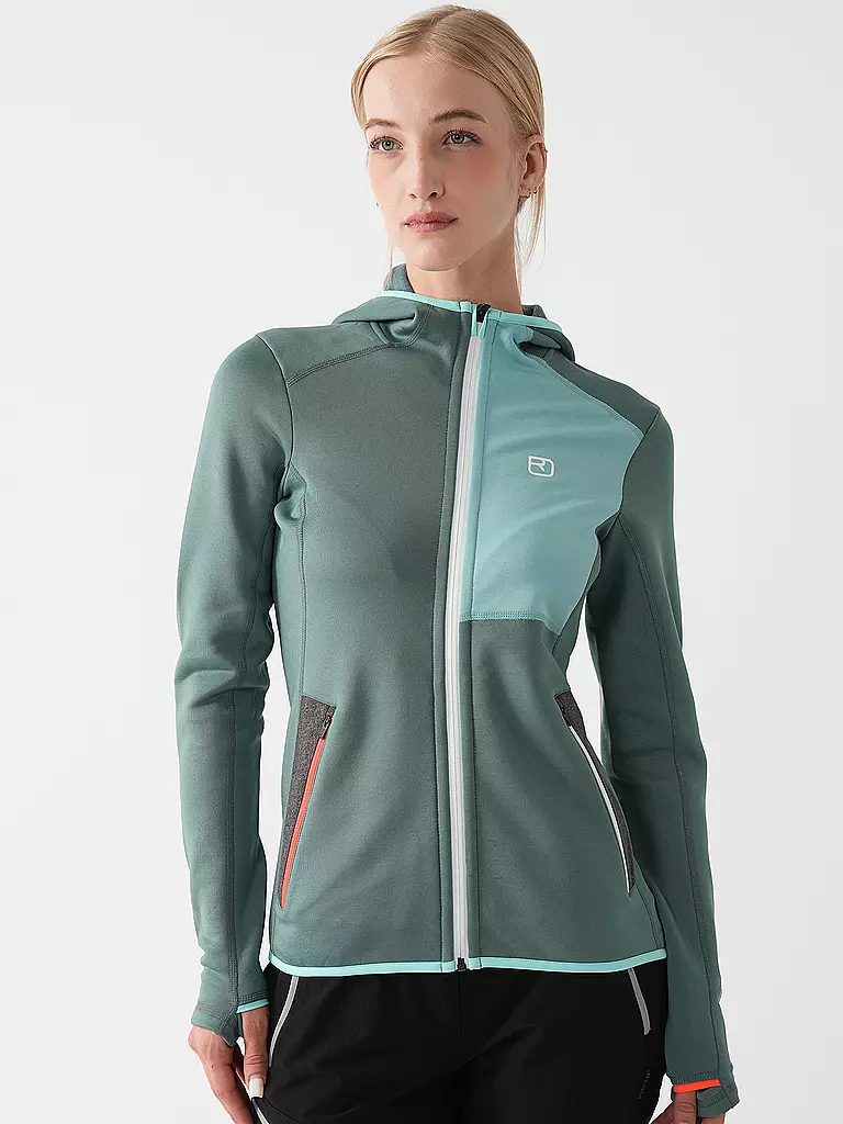 ORTOVOX | Damen Fleecejacke Hoodie | Menta