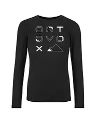 ORTOVOX | Damen Funktionsshirt 185 Merino Brand Outline | Nero