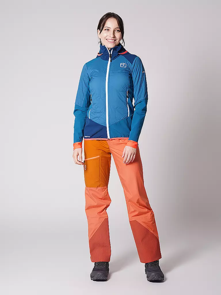 ORTOVOX | Damen Hybridjacke Col.Becchei Hoodie | Blu