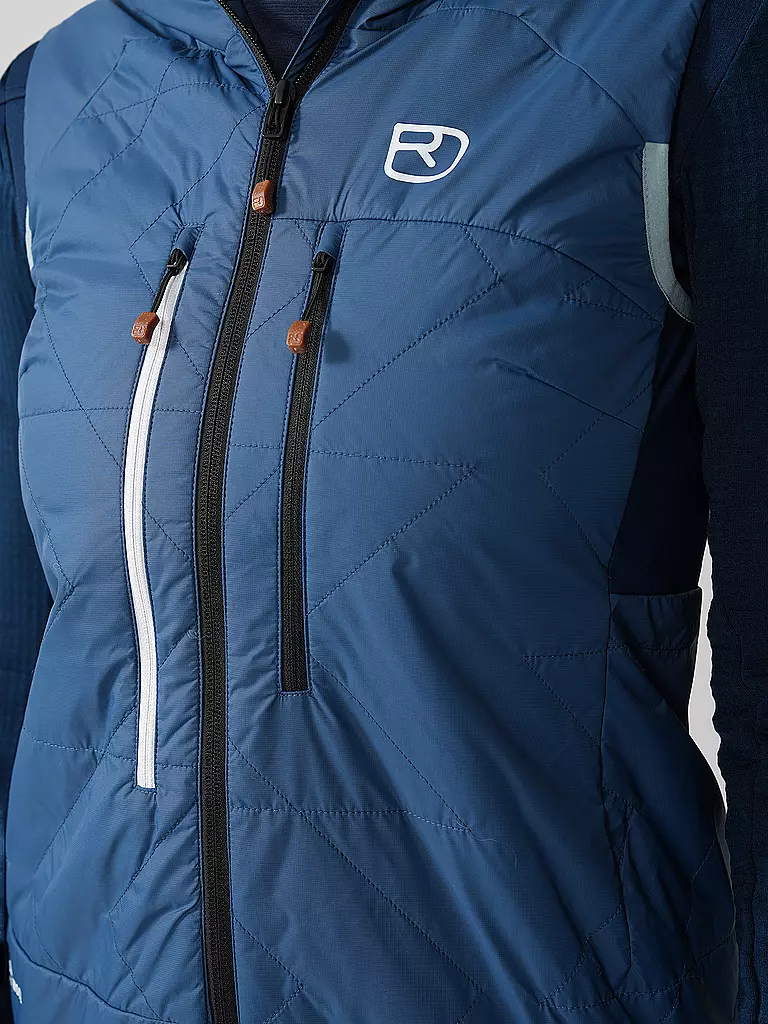 ORTOVOX | Damen Isoweste Swisswool Piz Boè Hoodie | Blu