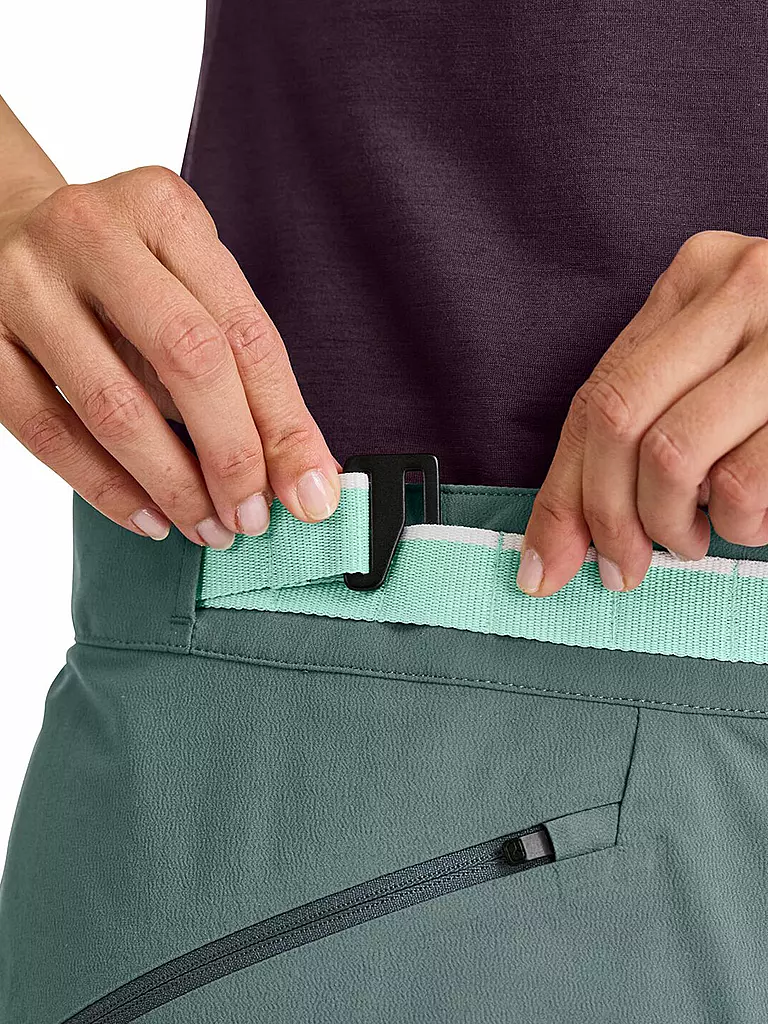 ORTOVOX | Damen Softshell Wanderhose Brenta | Petrolio