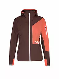 ORTOVOX | Softshell da donna Berrino Hoodie | Rosso scuro