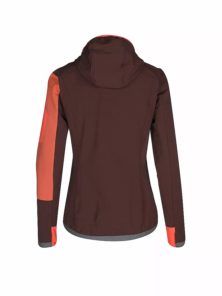 ORTOVOX | Damen Softshelljacke Berrino Hoodie | Rosso scuro