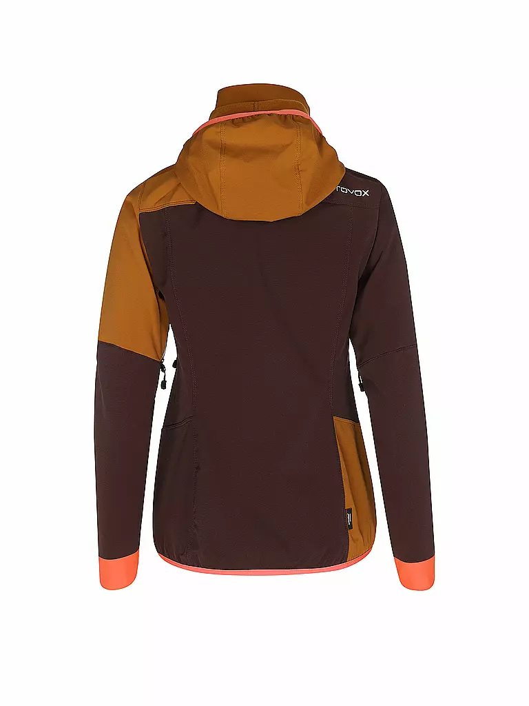 ORTOVOX | Damen Softshelljacke Col Becchei Hoodie | Rosso scuro